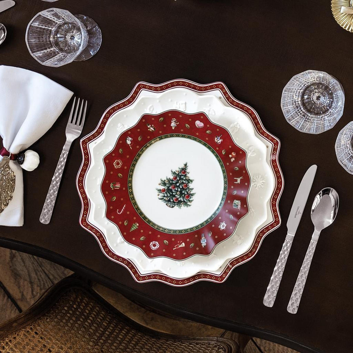 FRÜHSTÜCKSTELLER Toy's Deligth rot ø 24,5 cm 6er Set - Rot, Keramik (24.5cm) - Villeroy & Boch