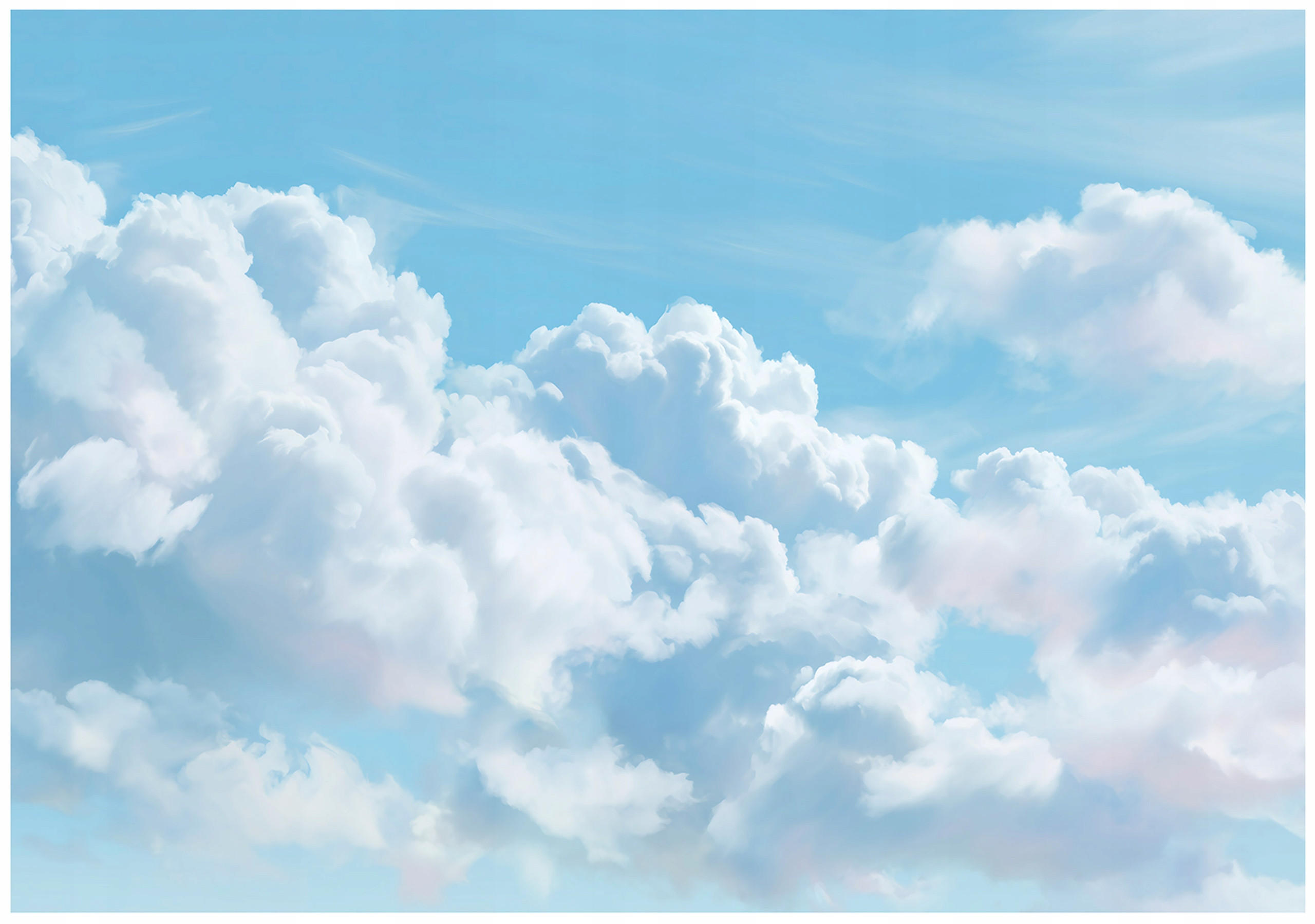 FOTOTAPETE Wolken Himmel Blau 400x280 cm - Multicolor, Papier (400/280cm) - Wallarena