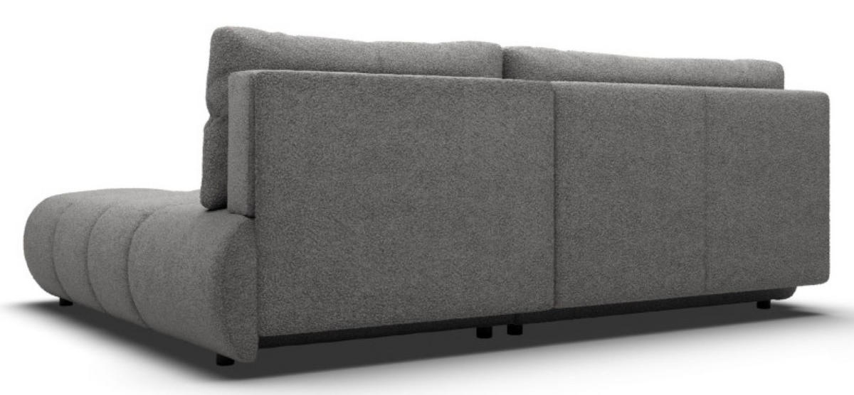 ECKSOFA Grau MILA Ausziehbar Rechts - Grau, Textil (177/230cm) - Sepro Meble