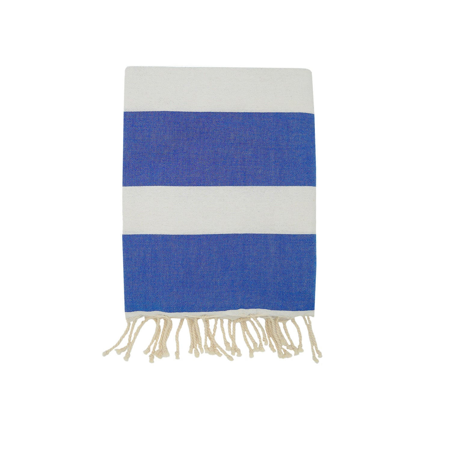 HAMAMTUCH Flachgewebe Traditionell Blau 100x200 190g/m² - Transat Royal - Blau, Textil (100/200cm) - LE COMPTOIR DE LA PLAGE