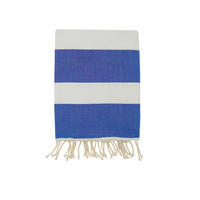 HAMAMTUCH Flachgewebe Traditionell Blau 100x200 190g/m² - Transat Royal - Blau, Textil (100/200cm) - LE COMPTOIR DE LA PLAGE