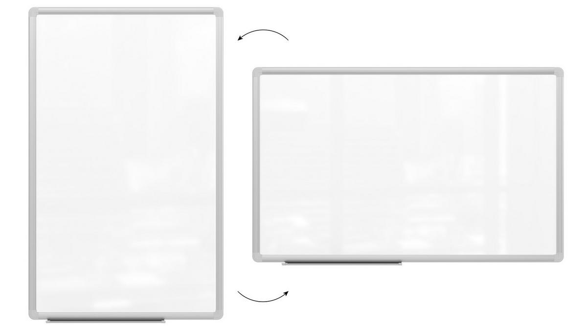 WHITEBOARD Magnetisch 80x50cm - PREMIUM EXPO Alurahmen - Weiß, Metall (80/50/1.6cm) - ALLboards