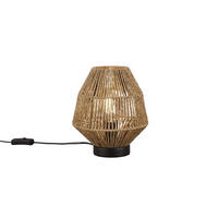 TISCHLAMPE MIKI - Braun - 20/20/20.5 cm - Braun, Papier (20/20/20.5cm) - Trio Leuchten