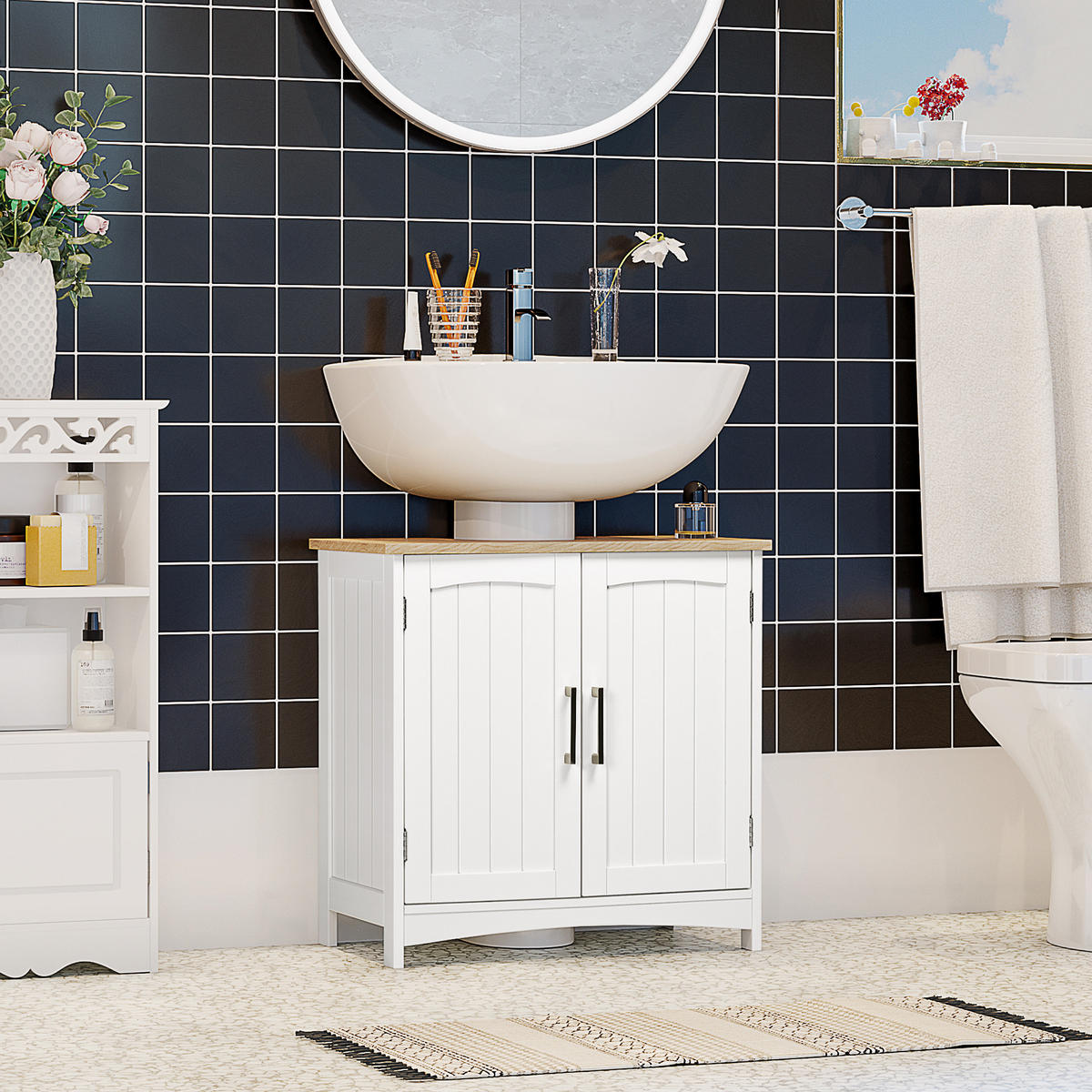 HÄNGESCHRANK Weiß 1 Stück - Weiß, Kunststoff (60/60/33cm) - GiPP