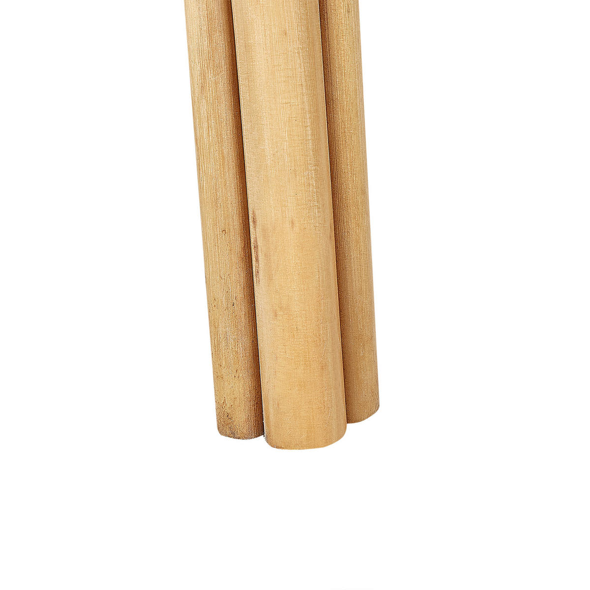 RATTANSTUHL natürlich Pfauform Florentine II - Naturfarben, Naturmaterialien (74/88/61cm) - Beliani