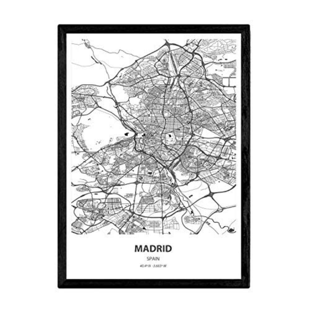 Nacnic Poster Schwarz 29.7x5x42 cm