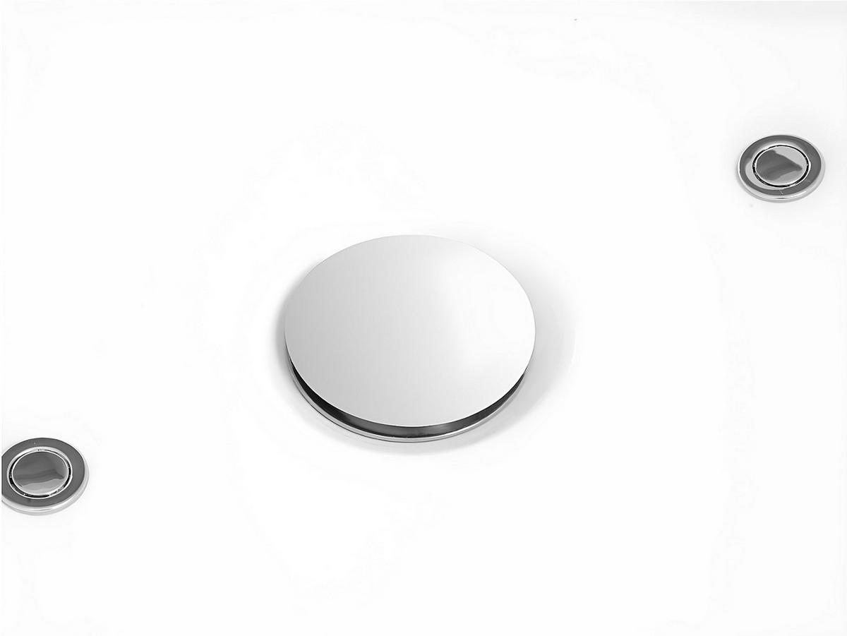 WHIRLPOOLBADEWANNE - 1 Person - Acryl - Schwarz - - Schwarz, Kunststoff (150/56/75cm) - Vente-Unique