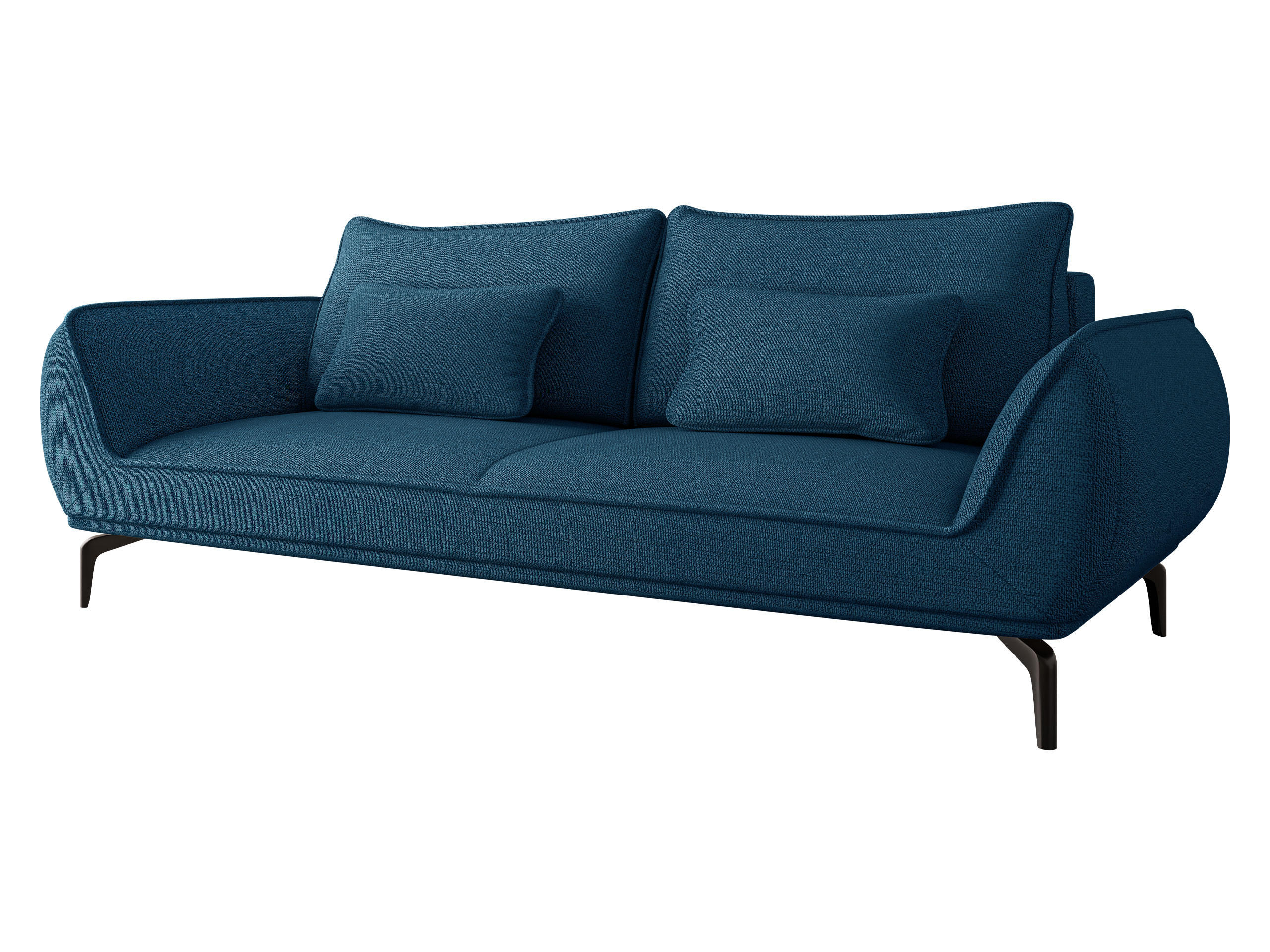 SCHLAFSOFA Cavo 3R - Schwarz/Dunkelblau, Holz/Textil (249/86/118cm) - MIRJAN24