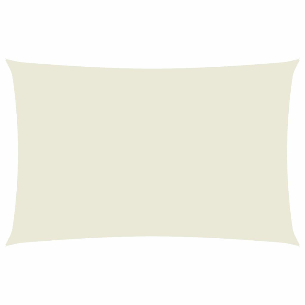 SONNENSEGEL Oxford-Gewebe Rechteckig 2/5 M Creme - Creme, Textil (200/500cm) - vidaXL