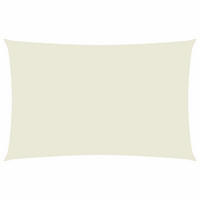 SONNENSEGEL Oxford-Gewebe Rechteckig 2/5 M Creme - Creme, Textil (200/500cm) - vidaXL