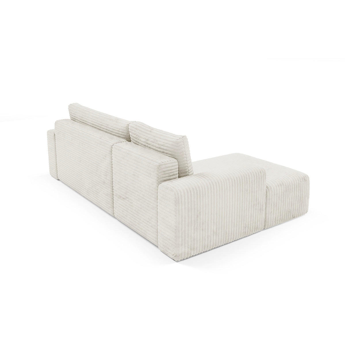 ECKSOFA Romeo 3 Sitzplätze Weiß - Weiß, Holz (268/163cm) - Petits-meubles