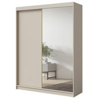 SCHWEBETÜRENSCHRANK mit Spiegel Fiore Plus 2D1L 180 Kaschmir/Gold - Kaschmir/Goldfarben, Holzwerkstoff/Metall (180/236/60cm) - mzm24