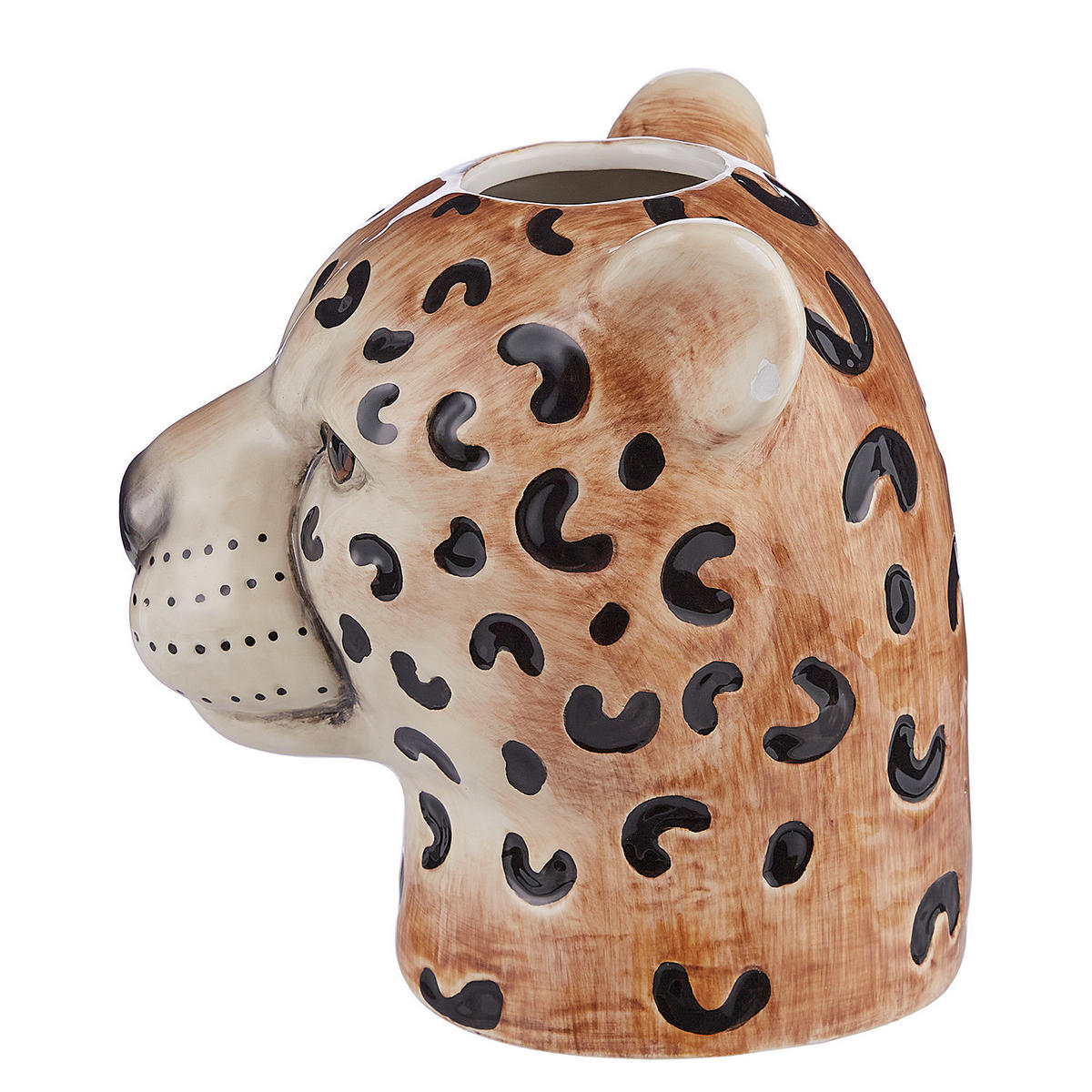 VASE Leo - Braun, Keramik (18cm) - Butlers