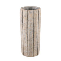TOPF Imani Taupe 24/24/55cm - Taupe, Stein (55cm) - PTMD Collection