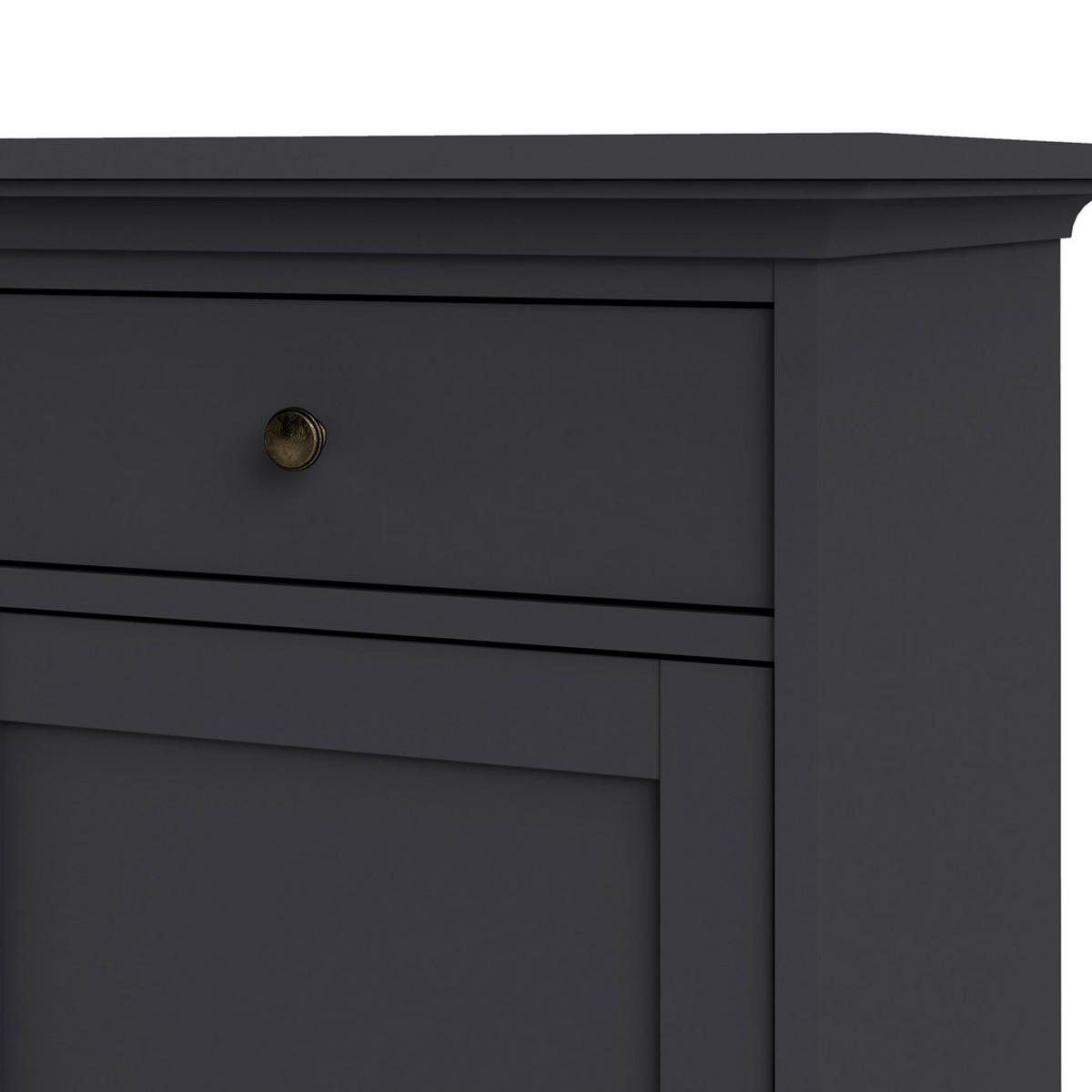 SIDEBOARD matt grau - Grau, Holzwerkstoff (144/92/47cm) - ebuy24