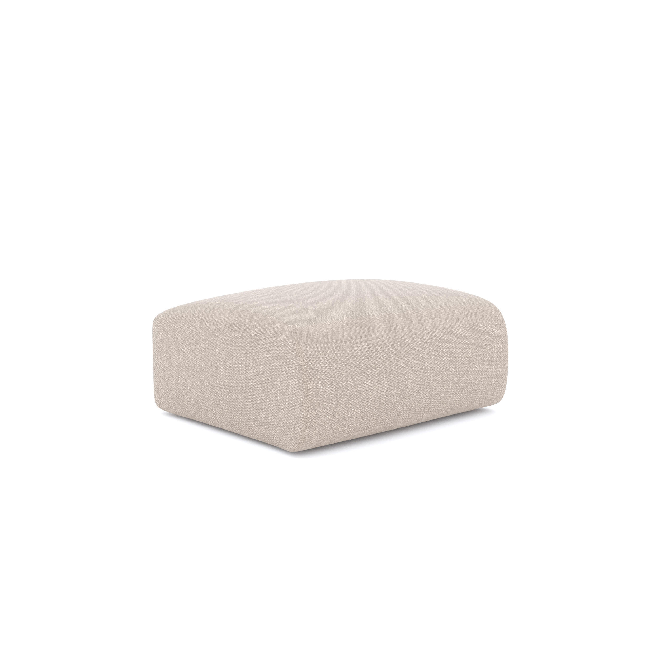 POUFS MYRA Köpergewebe Beige 75cm - Beige, Textil (75/45/75cm) - Sia Home