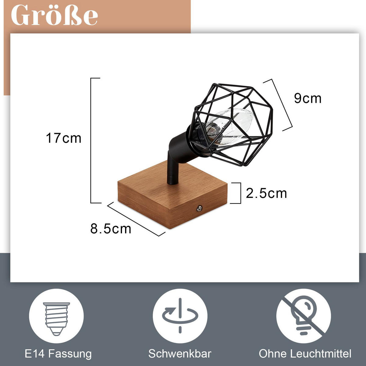 STRAHLER Schläger 17/9/9 cm - Schwarz, Metall (17/9/9cm) - Nettlife