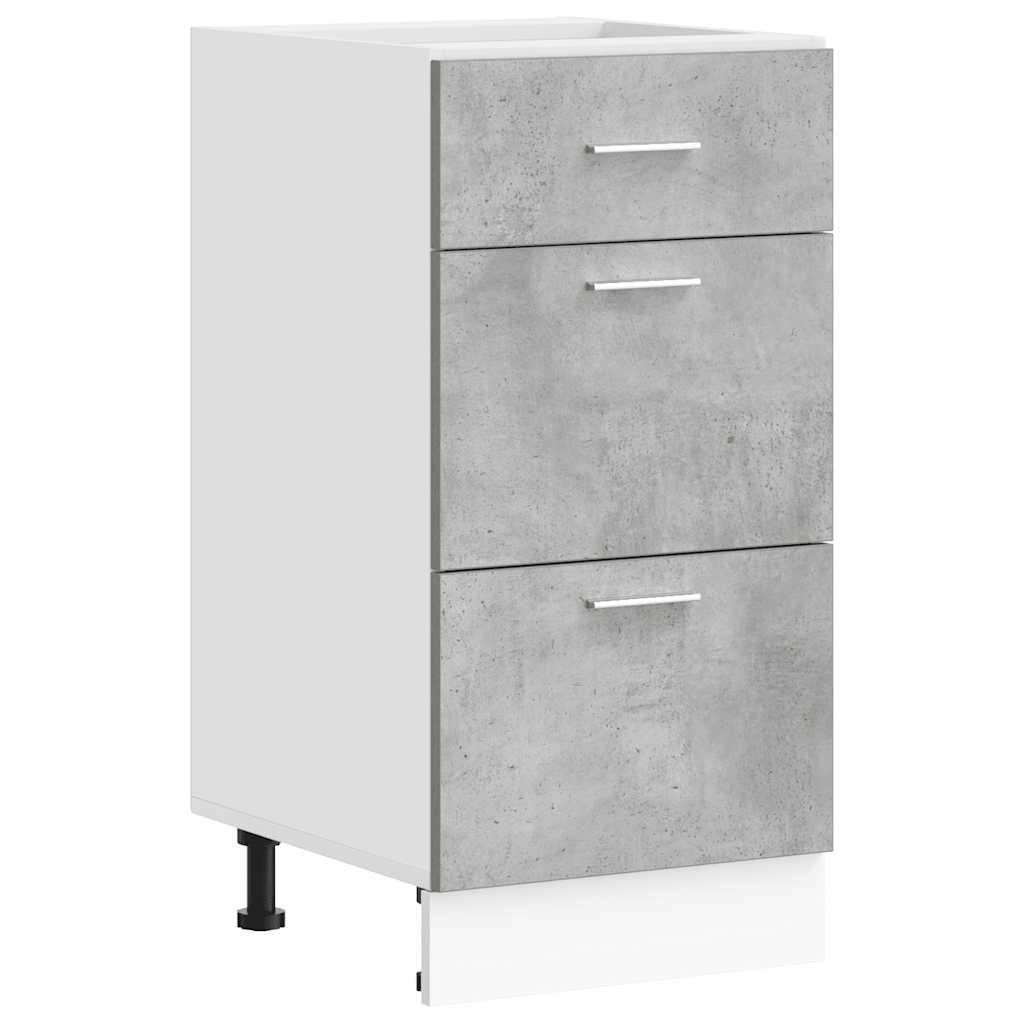 vidaXL Unterschrank Grau 46x81.5x40 cm