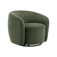 DREHSESSEL - Strukturstoff - Khaki - VEREIDE - Grün, Textil (76/67/80cm) - Vente-Unique