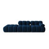 MODULARES-SOFA links Bellis aus Samt königsblau 4 Sitzplätze - Blau, Textil (94/63/282cm) - Micadoni