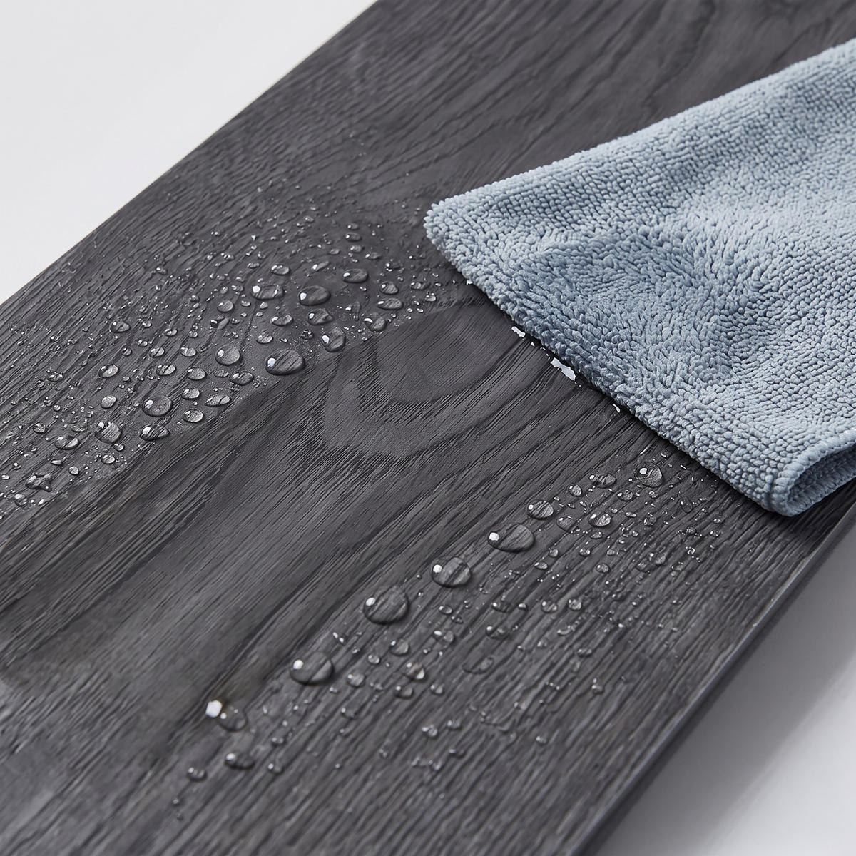 VINYLBODEN Eiche dunkelgrau 50er-Set selbstklebend - Anthrazit, Kunststoff (91.4/15.2/0.2cm) - Relaxdays