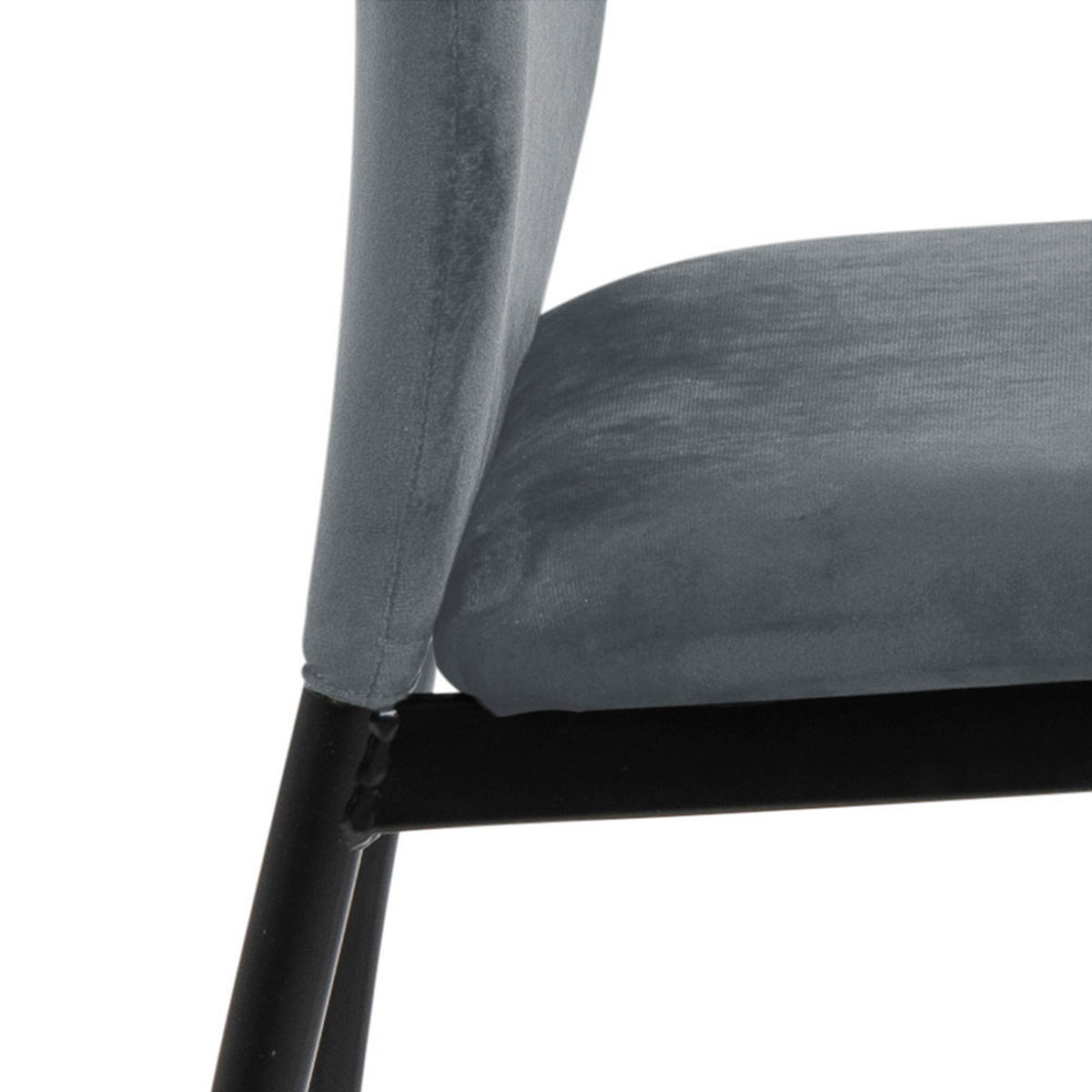 STUHL 4er-Set grau - Grau, Holzwerkstoff (44/92/53cm) - ebuy24
