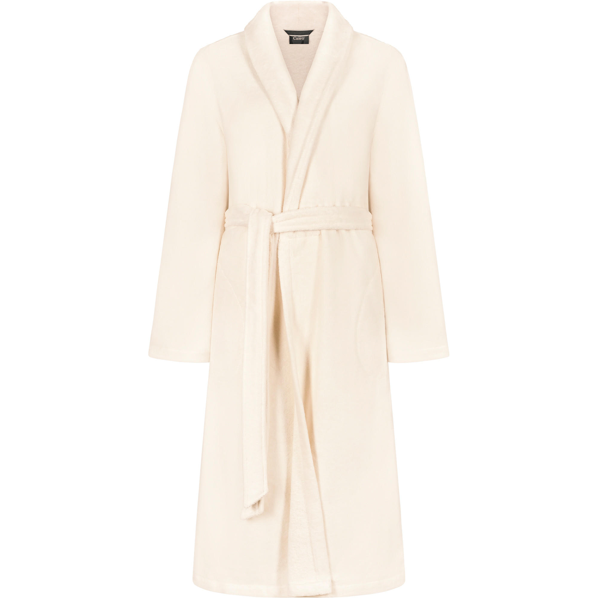 BADEMANTEL DAMEN SCHALKRAGEN 836 CHAMPAGNER - 33 - Beige, Textil (Mnull) - Cawoe