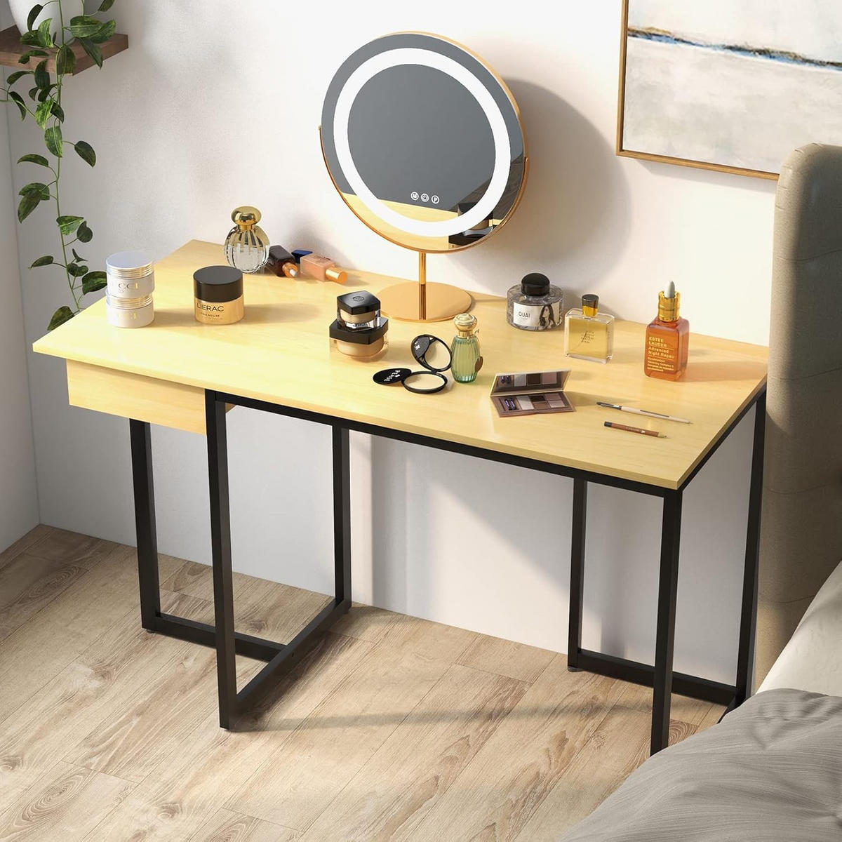 SKRIVBORD 75 cm trä - Röd, Trä (55/120/75cm) - COSTWAY
