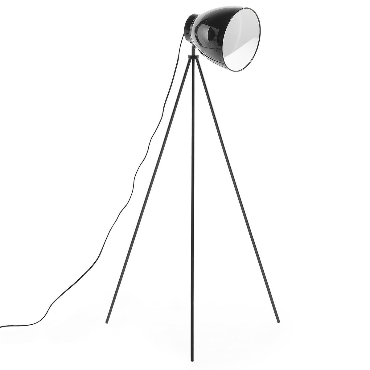 STEHLAMPE Tamega 24/24/128 cm - Schwarz, Metall (24/24/128cm) - Beliani