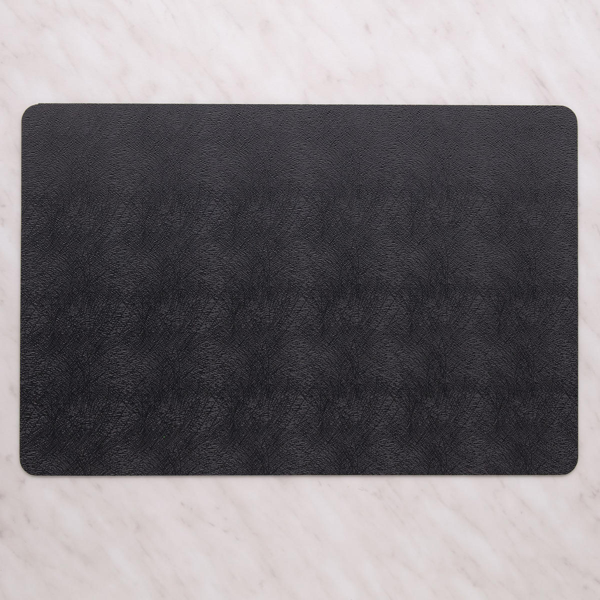 DEKORATIVES TISCHSET Bowena - Schwarz, Kunststoff (30/45/1cm) - home&you