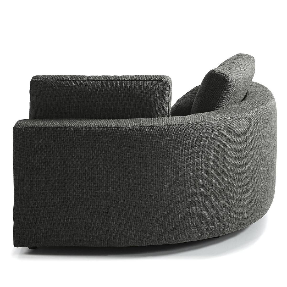 MODULLONGCHAIR - Grau, Textil (129/74/167cm) - home24