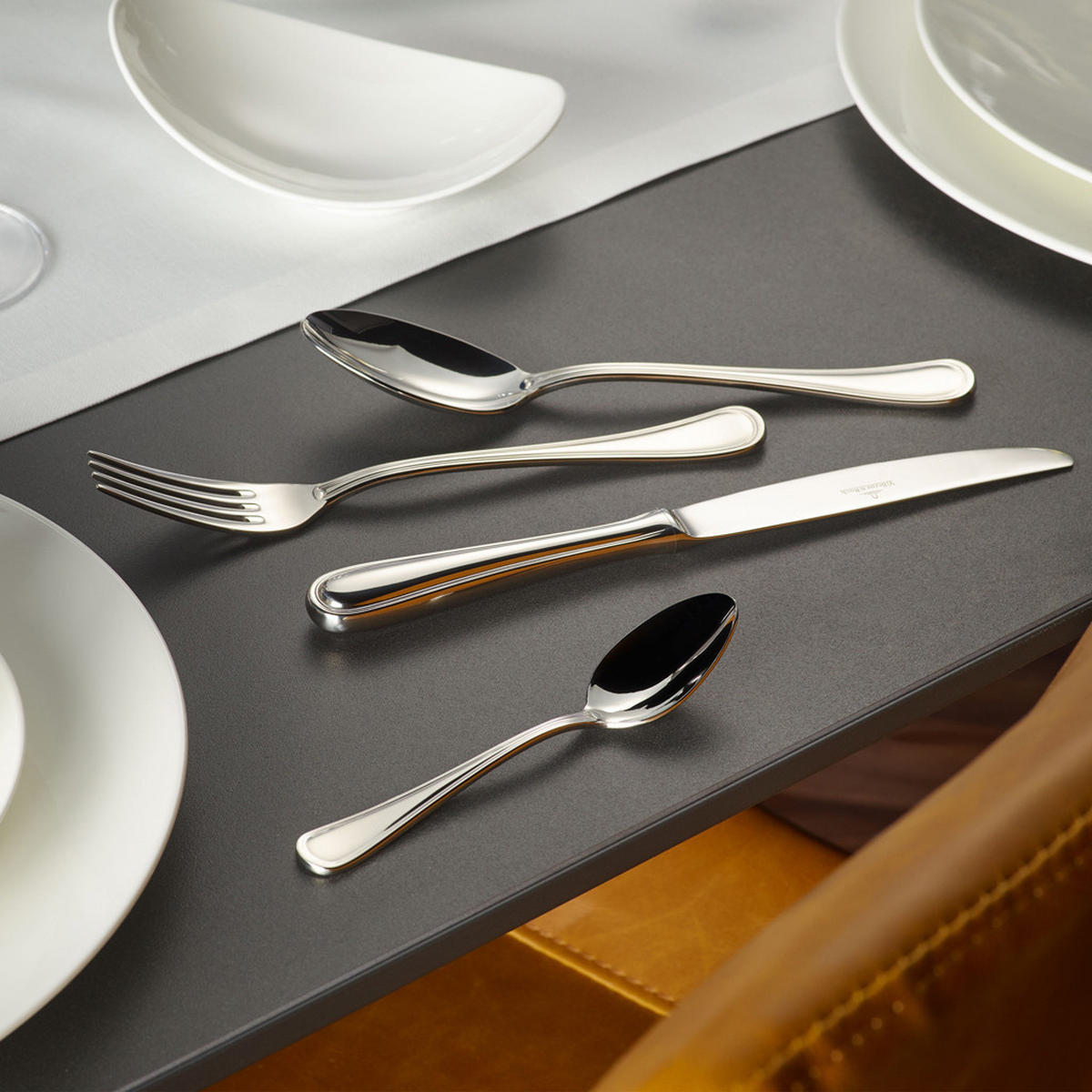TAFELGABEL Neufaden Merlemont silber 203 mm 6er Set - Silberfarben, Metall - Villeroy & Boch