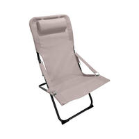 GARTEN-RELAXSESSEL Beige 63/83/98 cm - Beige, Metall (63/88/83cm) - Mobili Rebecca
