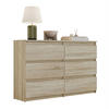Sideboard HANA M6 Sonoma Eiche 120cm - Sonoma Eiche, Holzwerkstoff (120/74.4/30cm) - Lookway