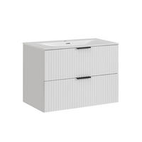 WASCHTISCH 80.2cm Adriel Weiß - Weiß, Holzwerkstoff (80.2/57/46cm) - Petits-meubles