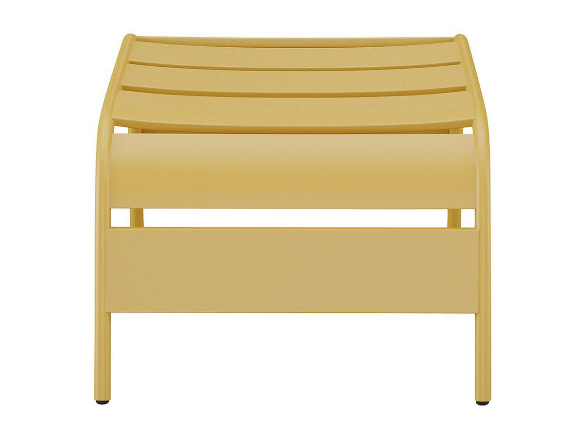 FUSSBANK - Metall - Senfgelb - MIRMANDE von MYLIA - Gelb, Metall (61.5/33/50cm) - Vente-Unique