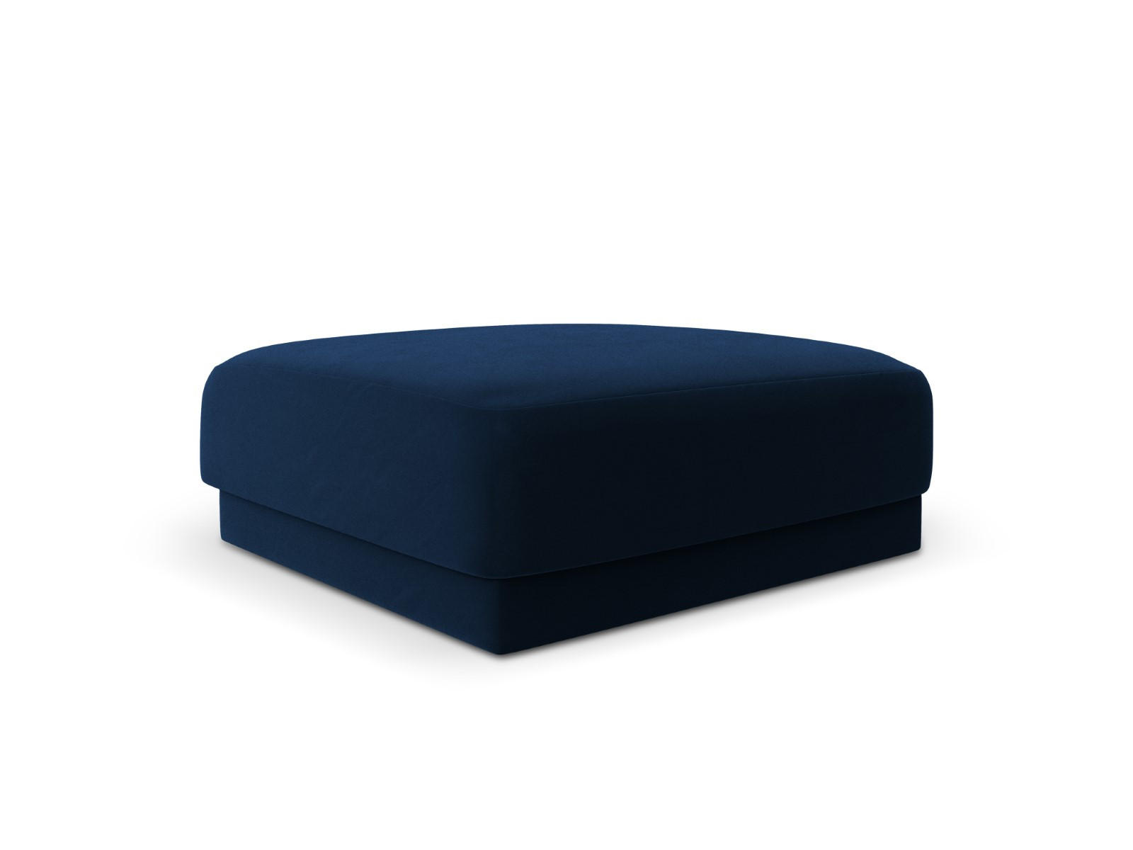 POUF Miley aus Samt königsblau - Blau, Textil (90/40/90cm) - Micadoni