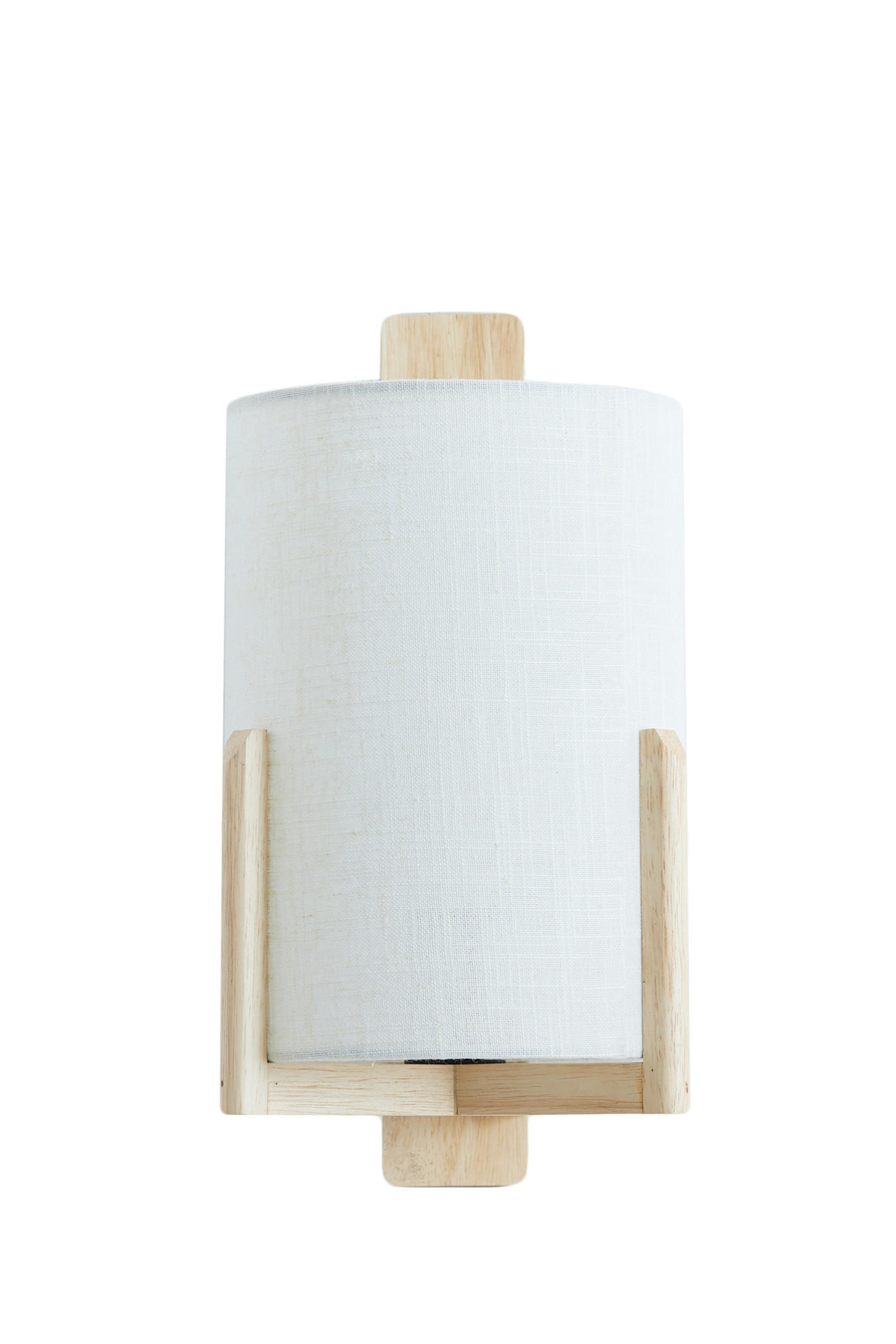 WANDLEUCHTE Litto Braun Ø22/36 cm - Hellbraun, Holz (18/36/22cm) - Light & Living