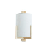 WANDLEUCHTE Litto Braun Ø22/36 cm - Hellbraun, Holz (18/36/22cm) - Light & Living