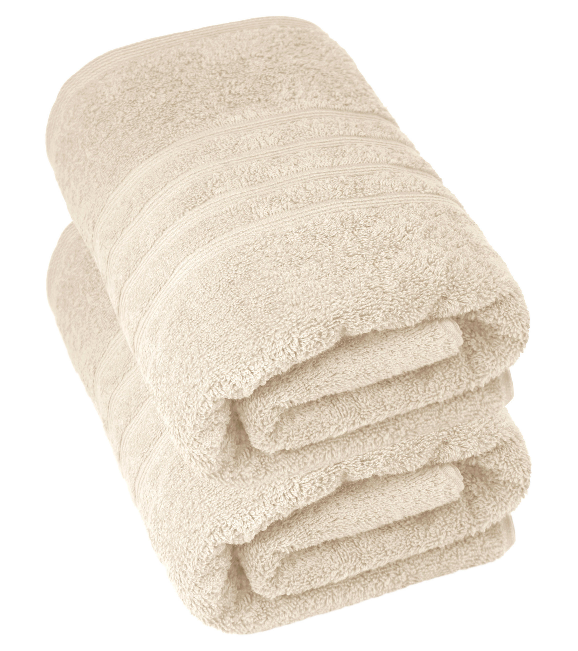 DUSCHTUCH London Natur 2er Set 70x140 - Naturfarben, Textil (70/140cm) - Lashuma