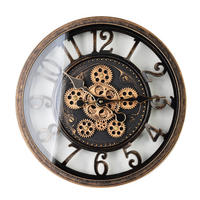 WANDUHR Ramsey Schwarz 40/7/40 cm Kunstoff - Schwarz, Kunststoff (40/40/7cm) - Mondex