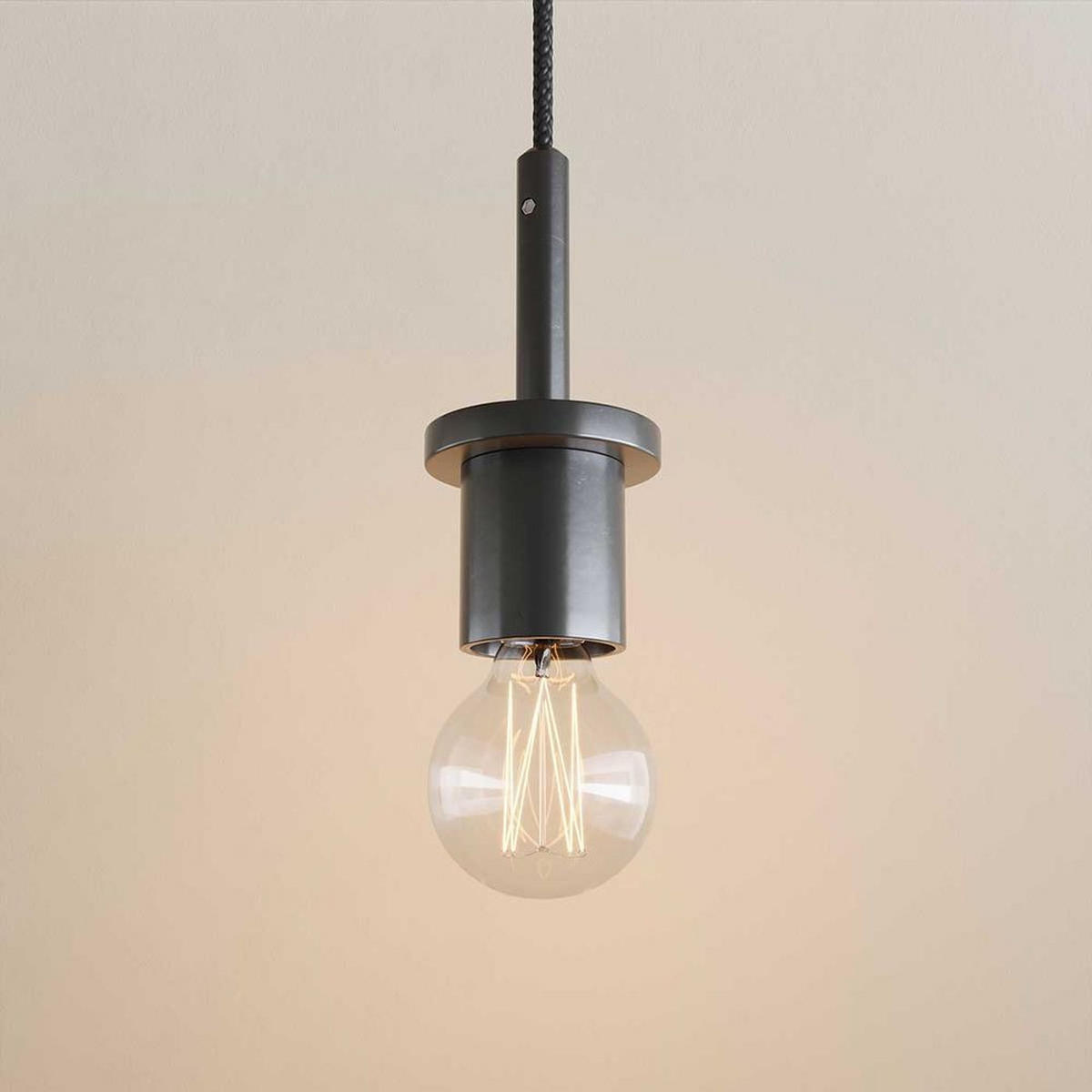 HÄNGELAMPE Echos 1.5m Abhängung Braun Ø 25cm - Braun, Glas (28/25/28cm) - s.luce