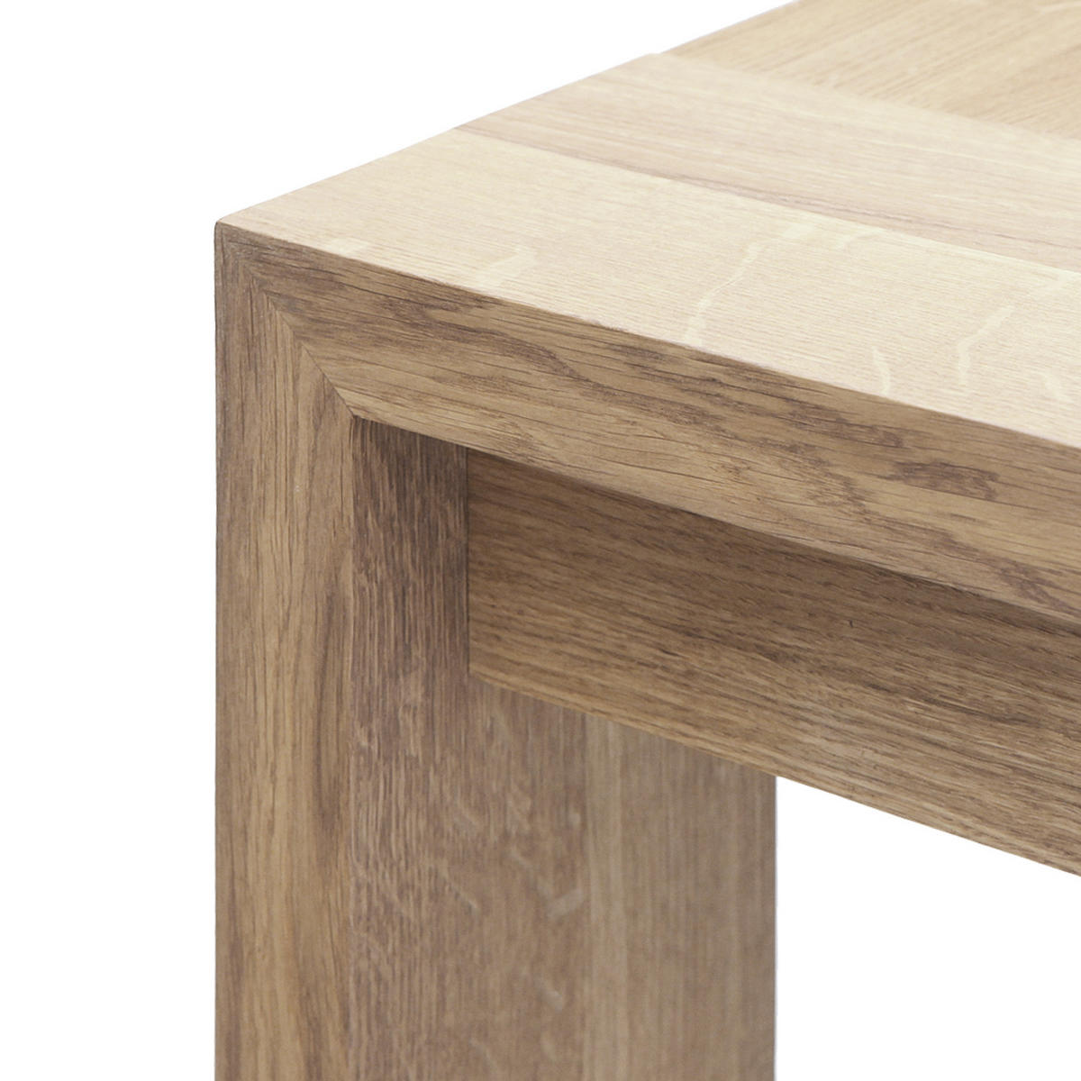 ESSTISCH - Eiche massiv - Eiche Bianco, Holz (100/280/75cm) - home24