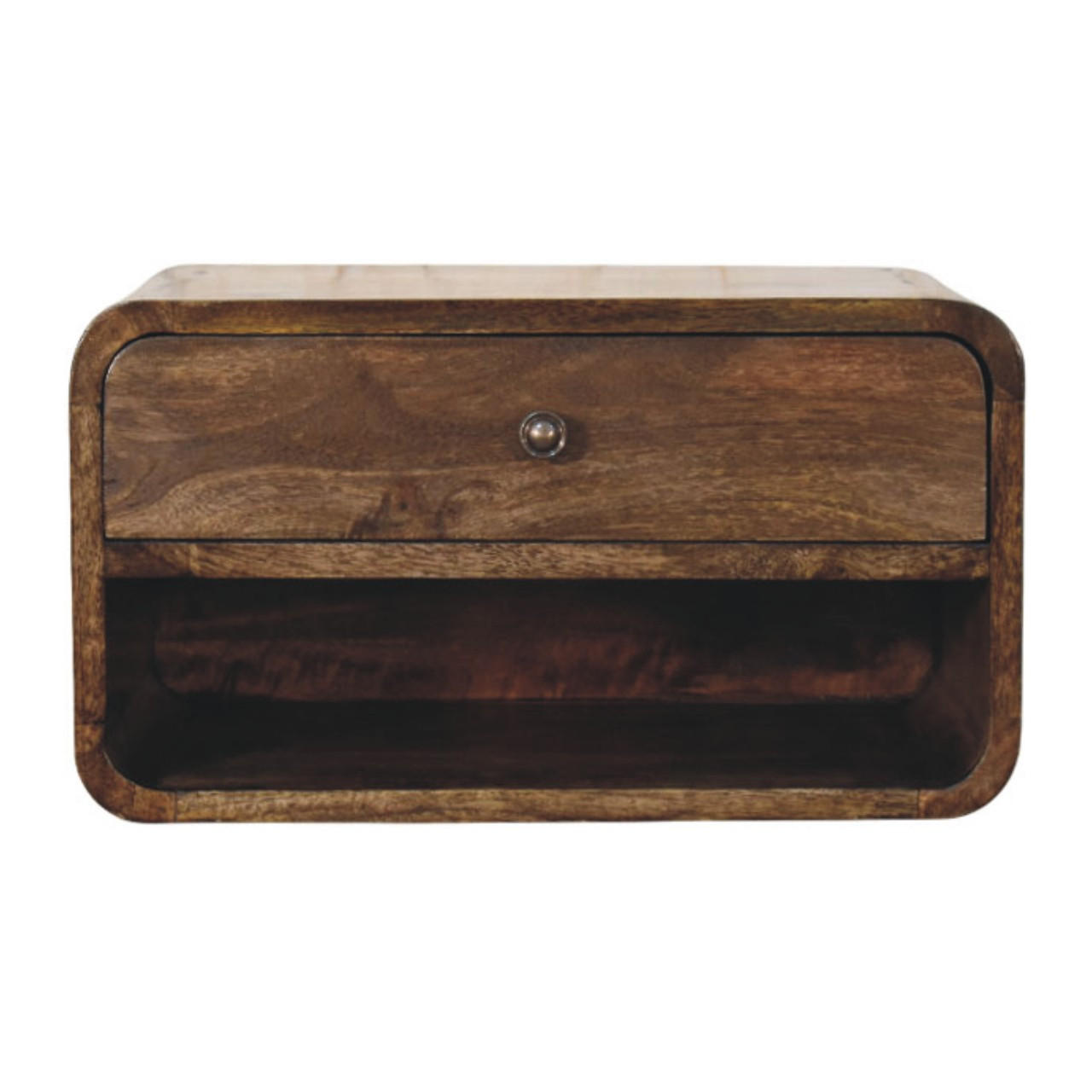 Artisan Furniture STŮL s povrchovou úpravou Samt-Mokka, 1 zásuvka, tmavě hnědý