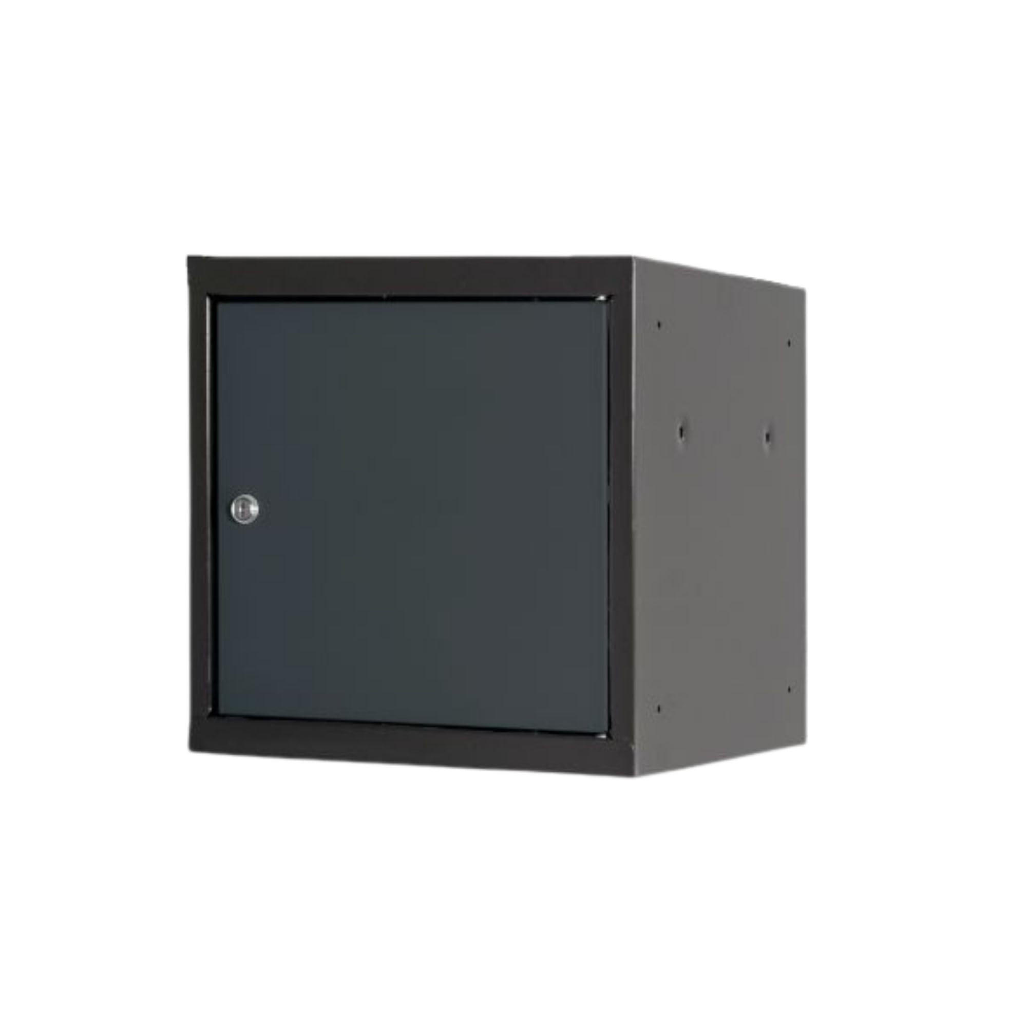 SCHLIESSFACHWÜRFEL Blocky mit Zylinderschloss + 2 Schlüssel 40x40x40cm Anthrazit/Anthrazitgrau - Anthrazit, Metall (40/40/40cm) - PROREGAL