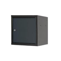 SCHLIESSFACHWÜRFEL Blocky mit Zylinderschloss + 2 Schlüssel 40x40x40cm Anthrazit/Anthrazitgrau - Anthrazit, Metall (40/40/40cm) - PROREGAL