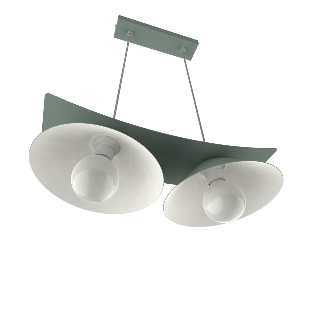 HÄNGELEUCHTE Miller X2 - Grün, Metall (70/25/16cm) - Lumicom