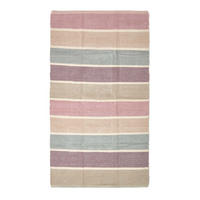 HANDWEBTEPPICH Chenille gestreift 90/150 cm - Multicolor, Textil (90/150cm) - Homescapes