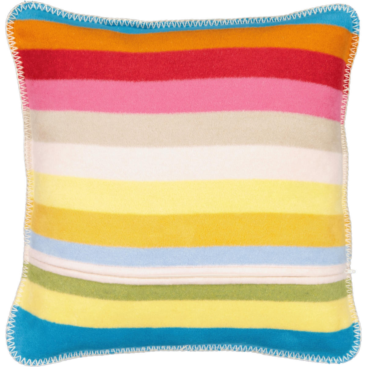 KISSENHÜLLEN LIFESTYLE BLOCKSTREIFEN 70081 MULTICOLOR - 25 - Gelb/Multicolor, Textil (50/50cm) - Cawoe