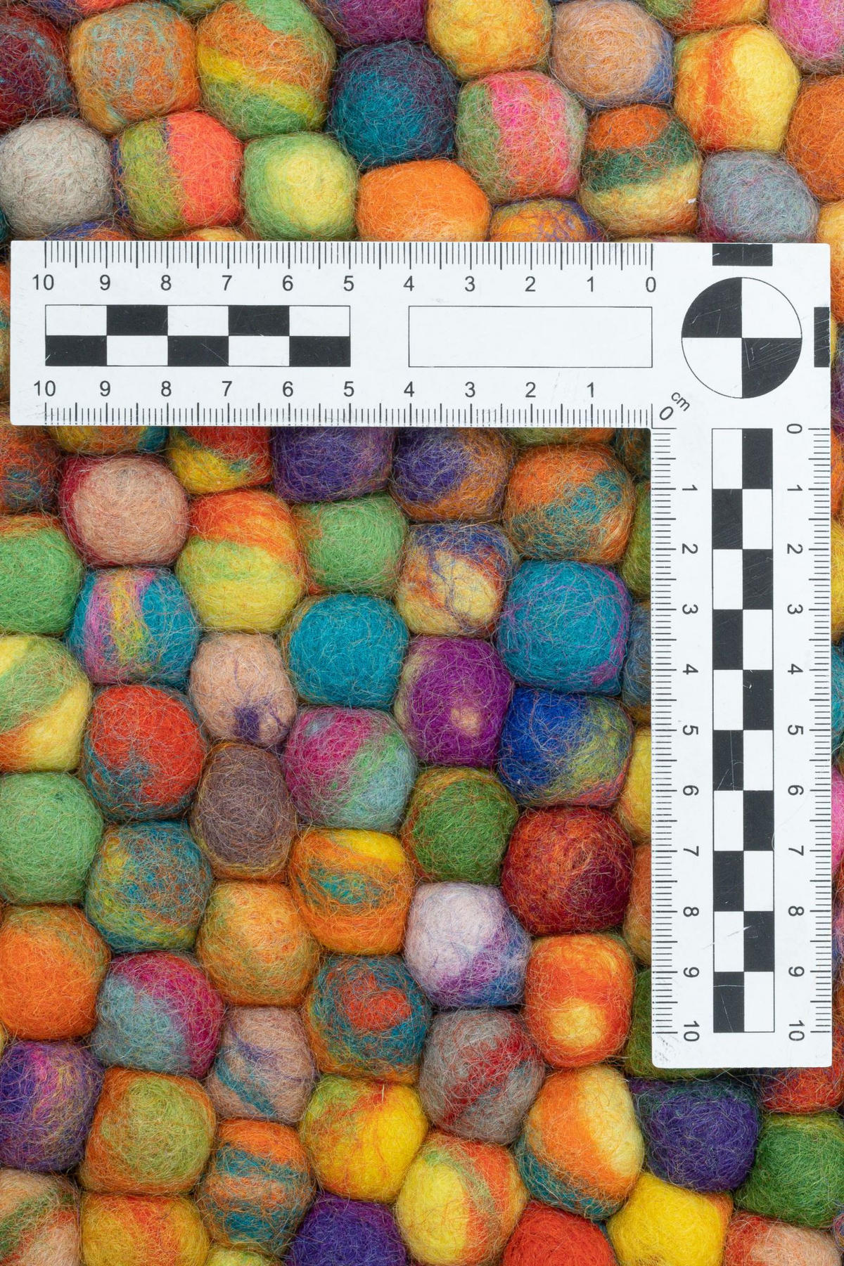 FILZTEPPICH Felty 120x120 cm - Multicolor, Textil (120/120cm) - THEKO